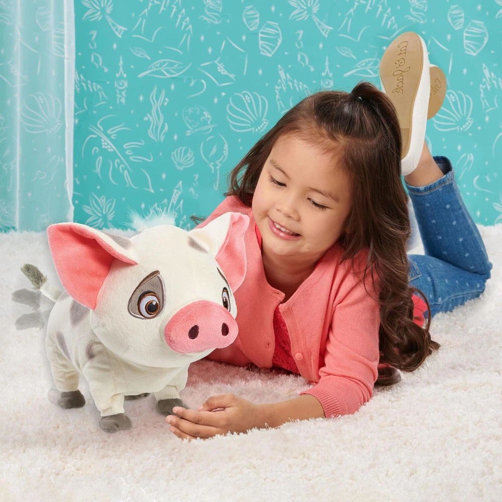 justplay Just Play Disney Moana Pua vaikštantis ir kriuksintis pliušinis žaislas 58131, 20.3cm, garsas, priedai, nuo 36 mėnesių