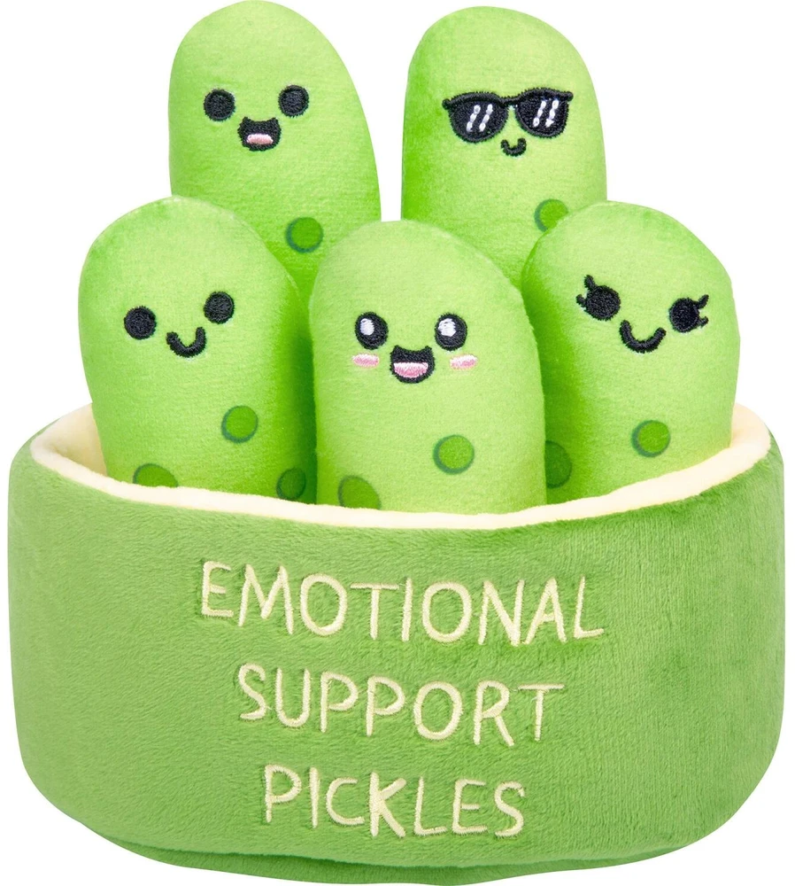justplay Just Play emocinės paramos agurkas 98618, pliušinis žaislas, nuo 36 mėnesių, darželinukams