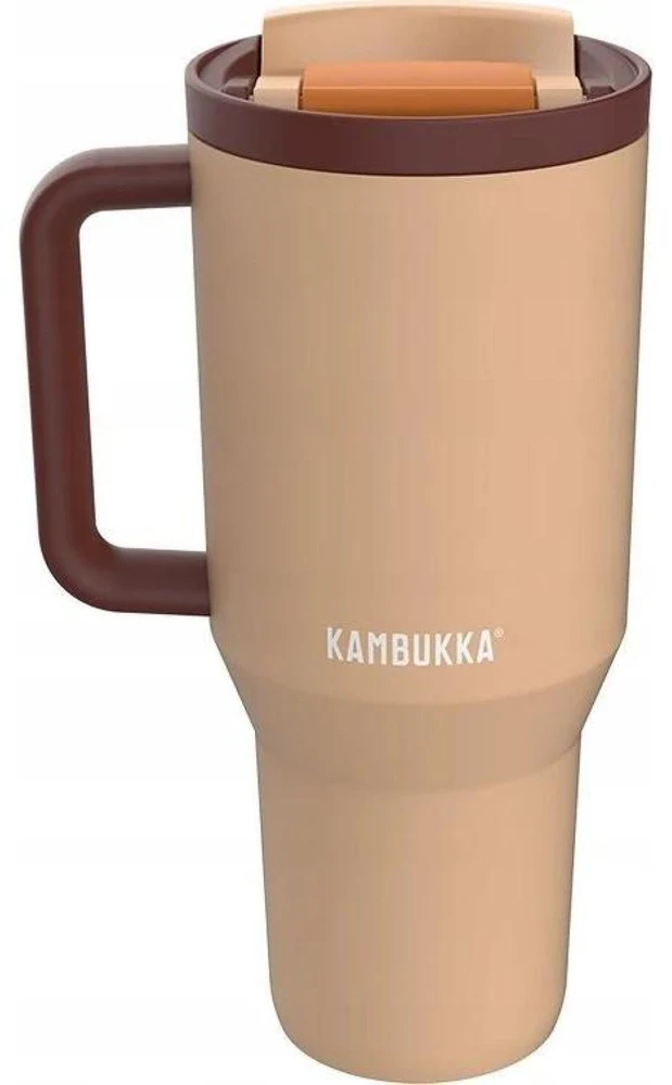 Termopuodelis su teleskopiniu šiaudeliu Kambukka Rio Tumbler 950ml Almond Dream
