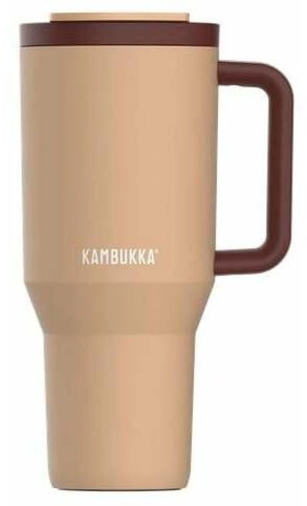 Termopuodelis su teleskopiniu šiaudeliu Kambukka Rio Tumbler 950ml Almond Dream