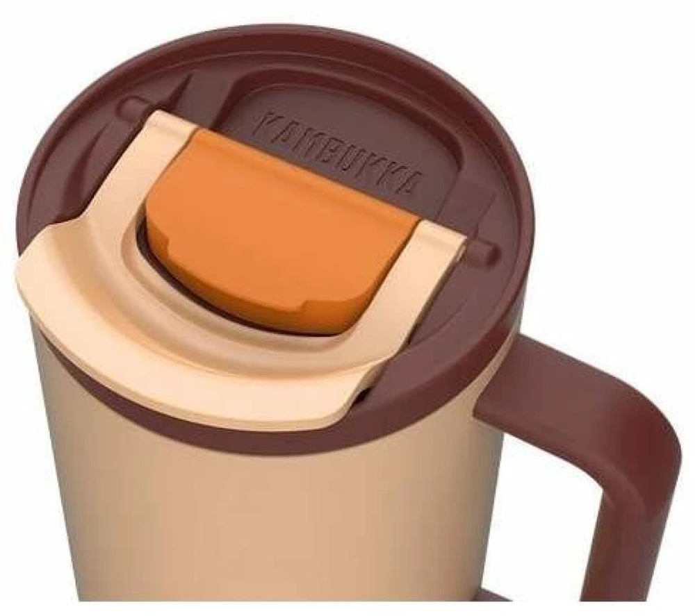Termopuodelis su teleskopiniu šiaudeliu Kambukka Rio Tumbler 950ml Almond Dream