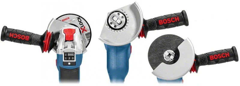 Kampinis šlifuoklis Bosch GWX 10-125, X-Lock PROFESSIONAL