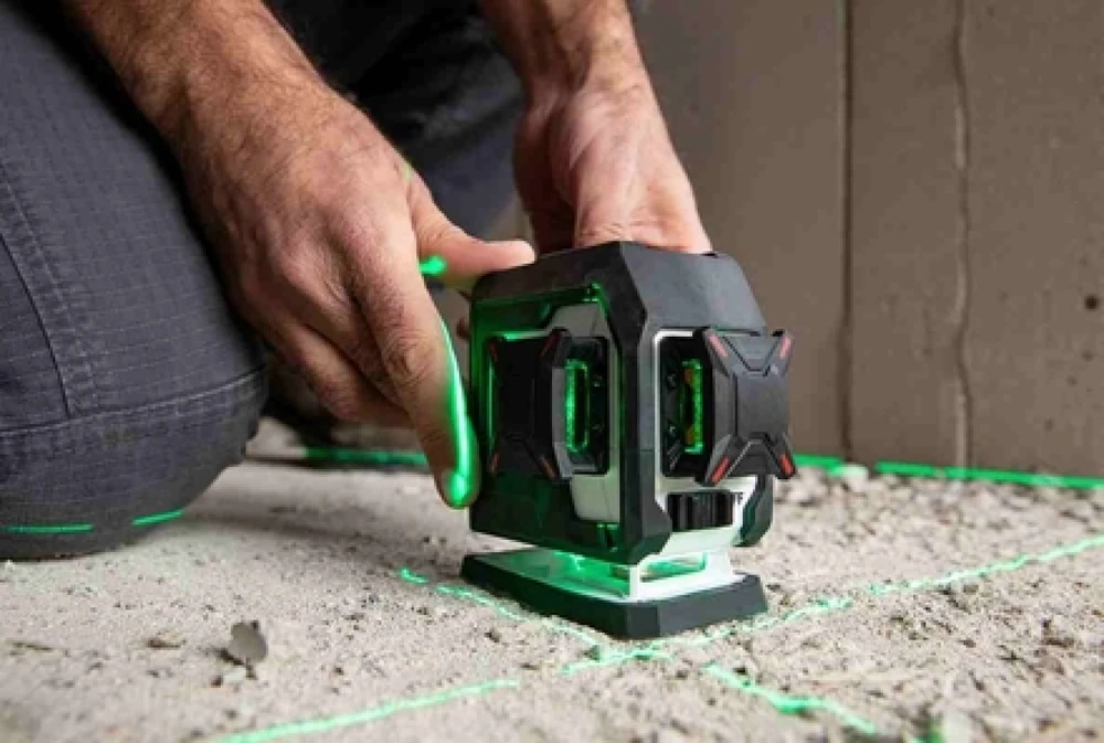 Kapro 933G kryžminis lazerinis nivelyras nucleo™ 3D mini žaliu spinduliu