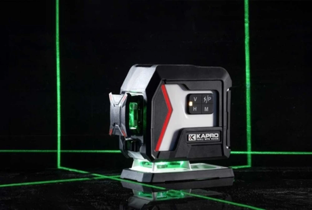 Kapro 933G kryžminis lazerinis nivelyras nucleo™ 3D mini žaliu spinduliu