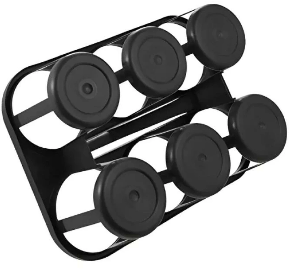 keeeper Flaschenträger"paco" 6-fach graphite mit Tragegriff zur Aufbewahrung und