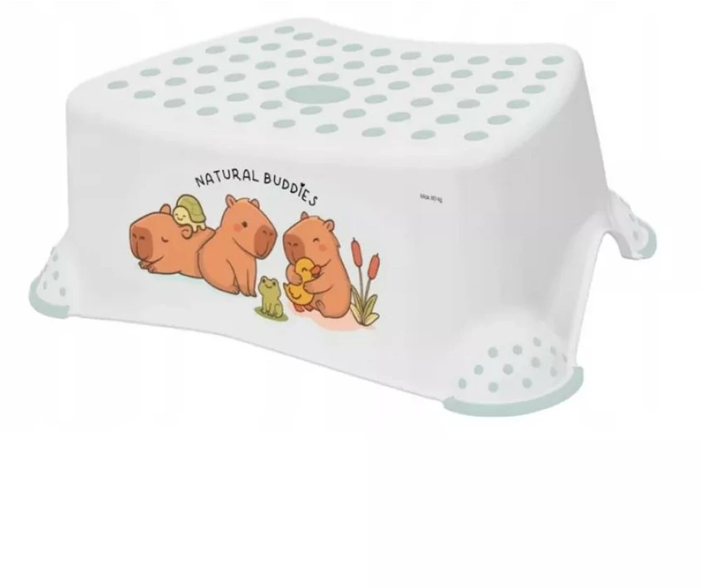 Keeeper Step laiptelis Tomek "Cute Capybara" 40,5x28,5x14 cm baltas