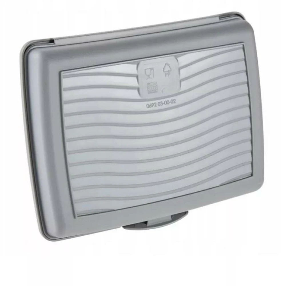 Keeeper maisto laikymo indelis su dekoratyvine spragtelėjimo formos dėžute, mini, 0,5 l, Carla „Monster“, 17 x 13 x 3,5 cm, pilka