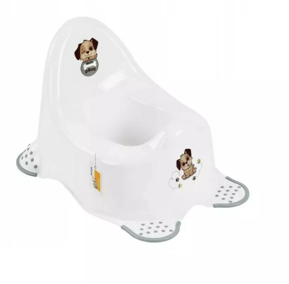 Keeeper Pot Adam "Dog" 38x27x23.5cm baltas