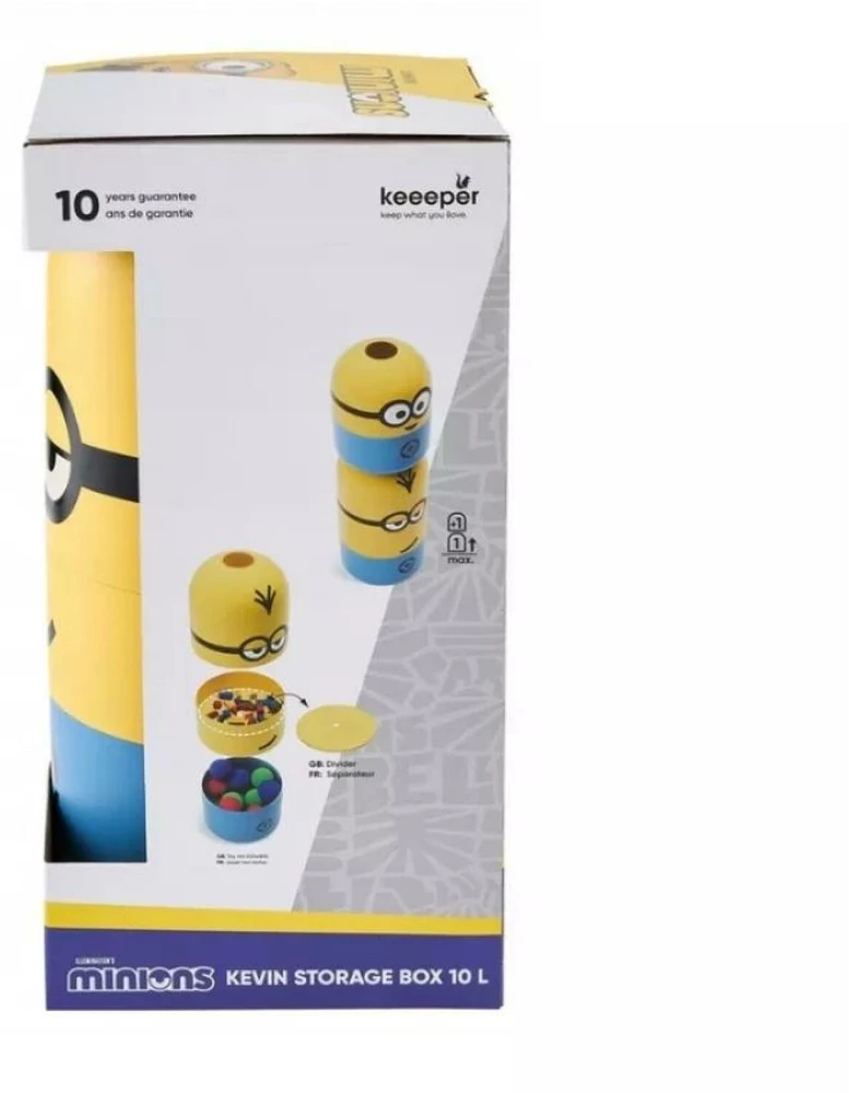 Keeeper daiktadėžė Kevin 10L "Minions" Ø20x38cm geltona/mėlynas