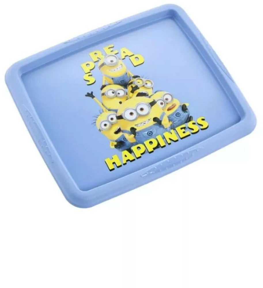 Keeeper dėžė su dangčiu 24L Karolina "Minions Happiness" 42,5x35,5x22,5cm šviesiai mėlyna
