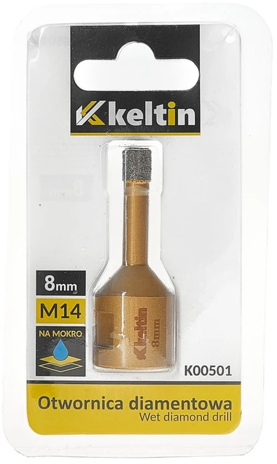 KELTIN Deimantinis grąžtas keraminėms plytelėms 8mm M14 (100)