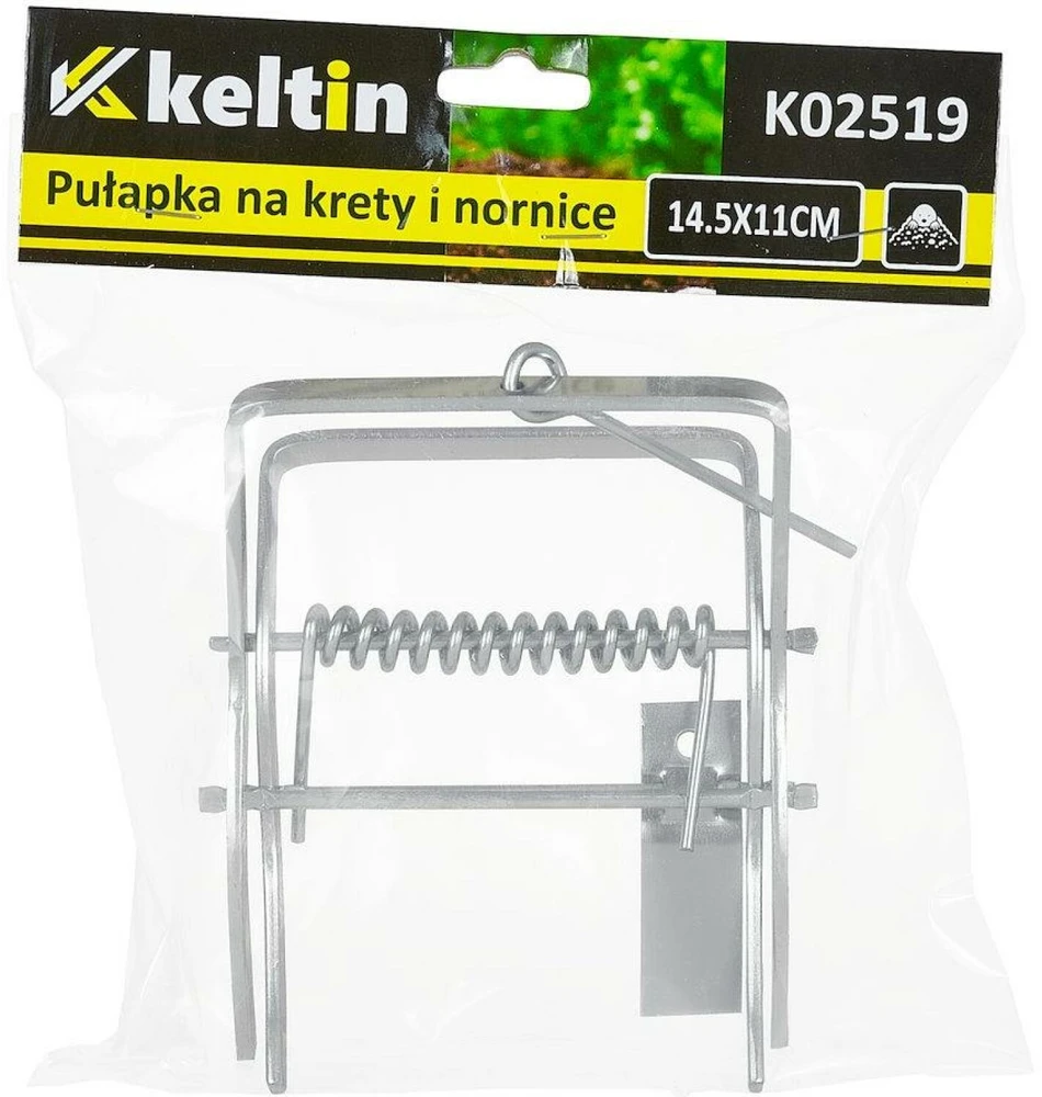 KELTIN Spąstai – giljotina kurmiams ir nornikams 14,5x11cm