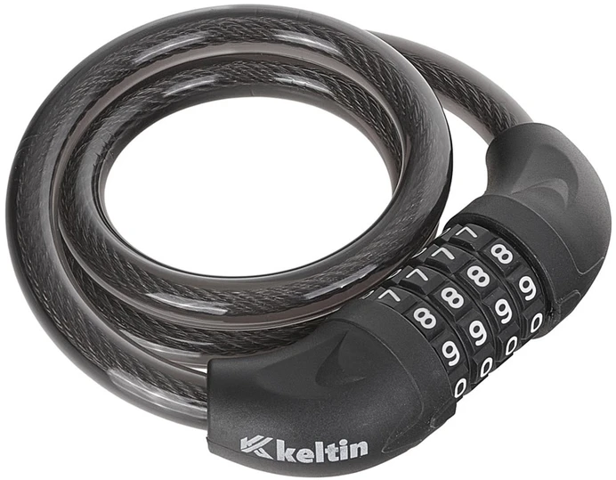 KELTIN Zapięcie rowerowe na 4 cyfrowy szyfr 12x800mm (60)