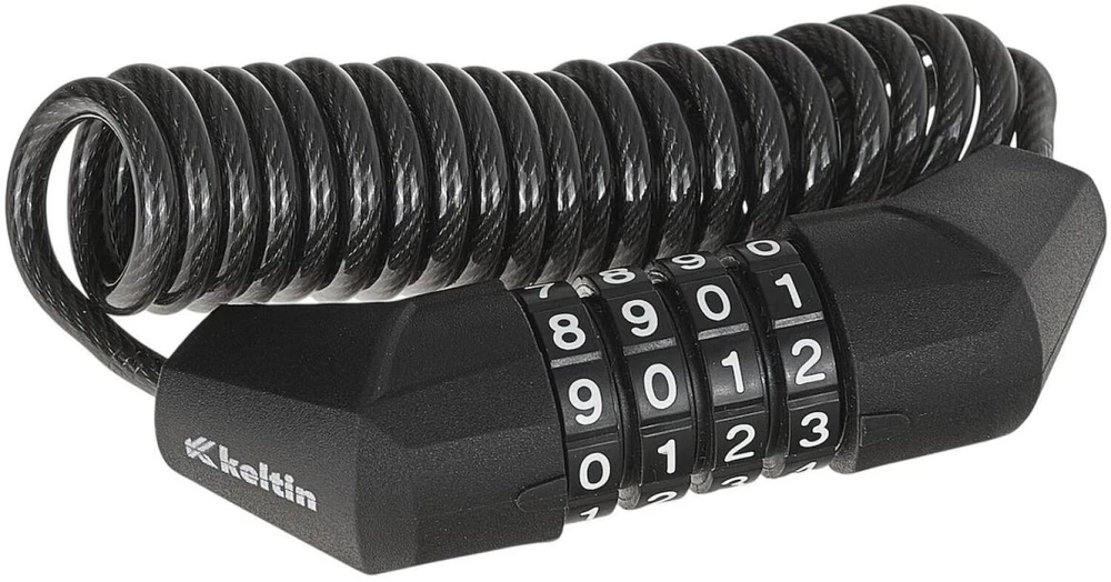 KELTIN Dviračio užraktas su 4 skaitmenų kodu 1,5 m (50/100) (5903418307738)