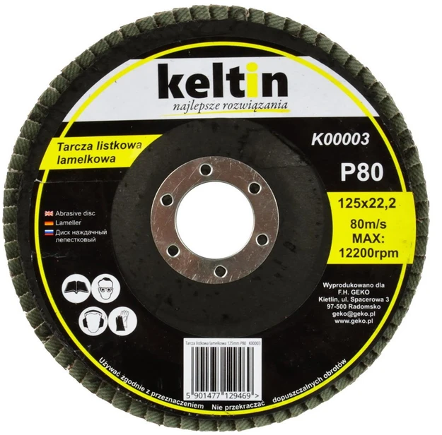 Keltin Geko Flap diskas 125 mm P80 (K00003)