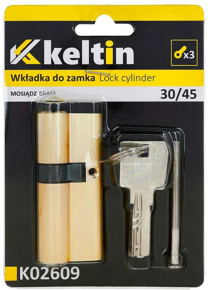 KELTIN spynos įdėklas 30/45 (žalvario spalvos) (100)