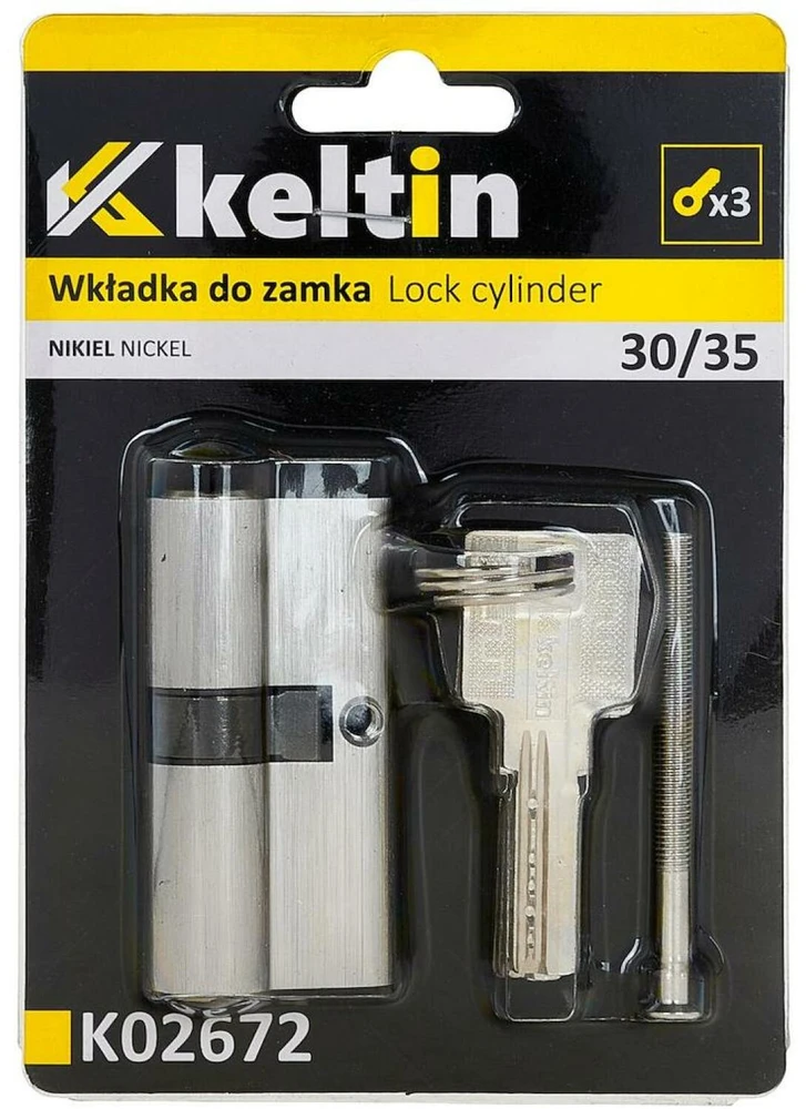 KELTIN spynos įdėklas 30/35 (nikelio spalvos) (100)