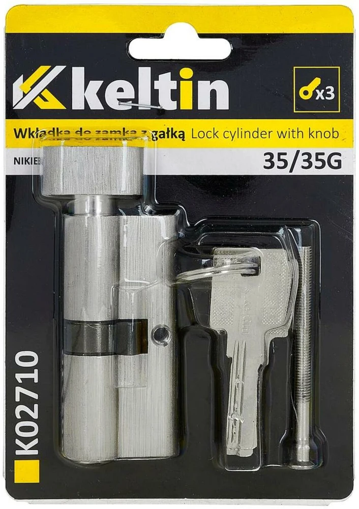 KELTIN spynos įdėklas su rankenėle 35/35g (nikelio spalvos) (100)