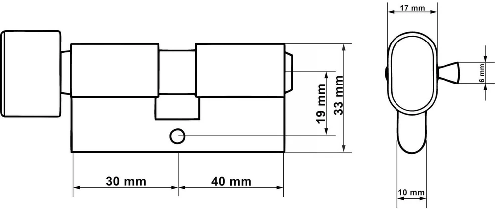 KELTIN spynos įdėklas su rankenėle 30g/40 (žalvario spalvos) (100)