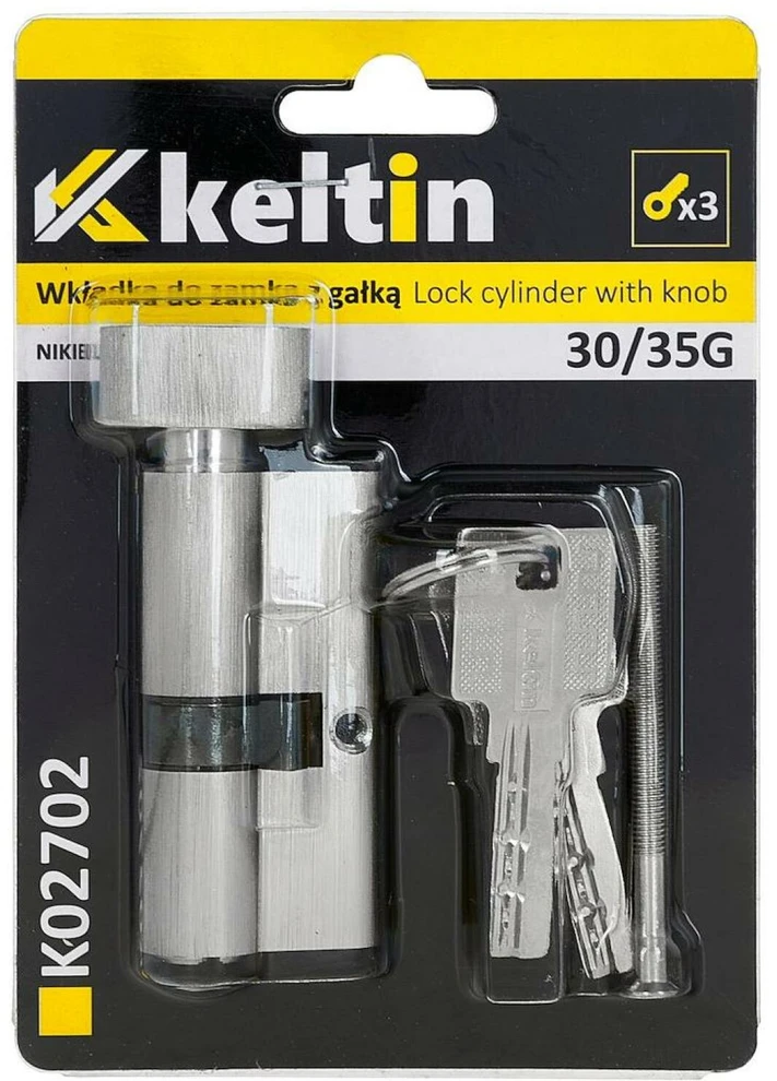 KELTIN spynos įdėklas su rankenėle 30/35g (nikelio spalvos) (100)