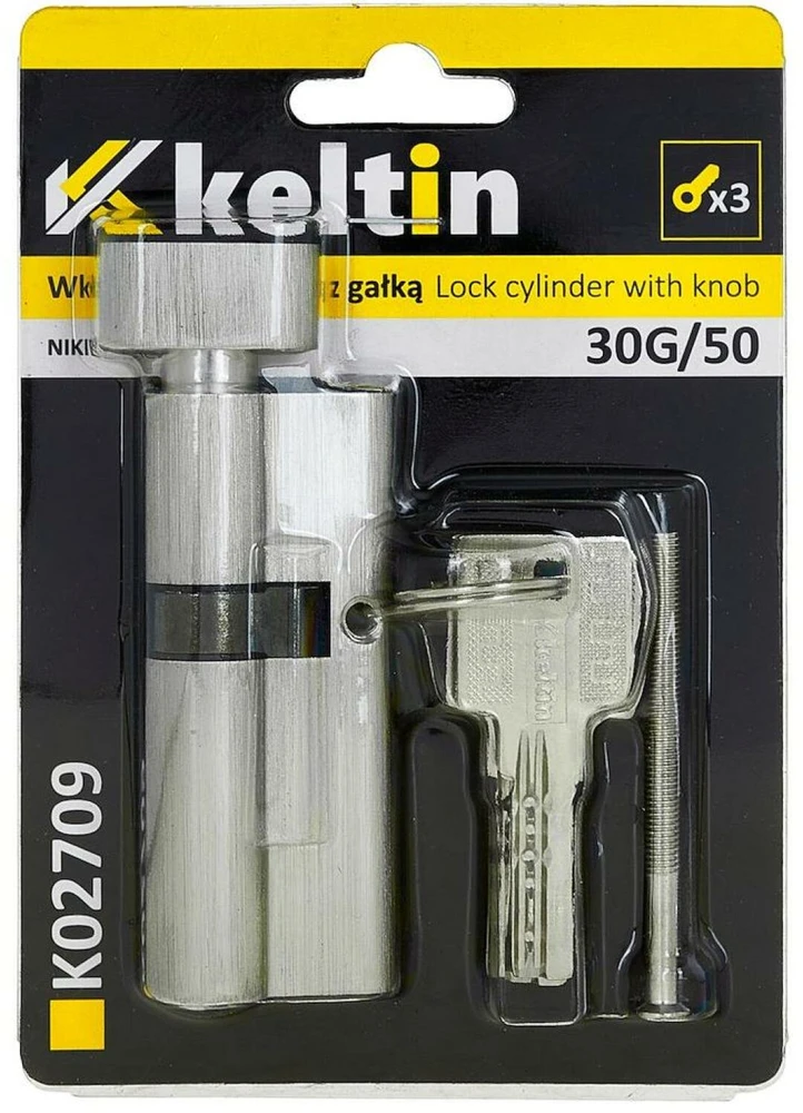 KELTIN spynos įdėklas su rankenėle 30g/50 (nikelio spalvos) (100)