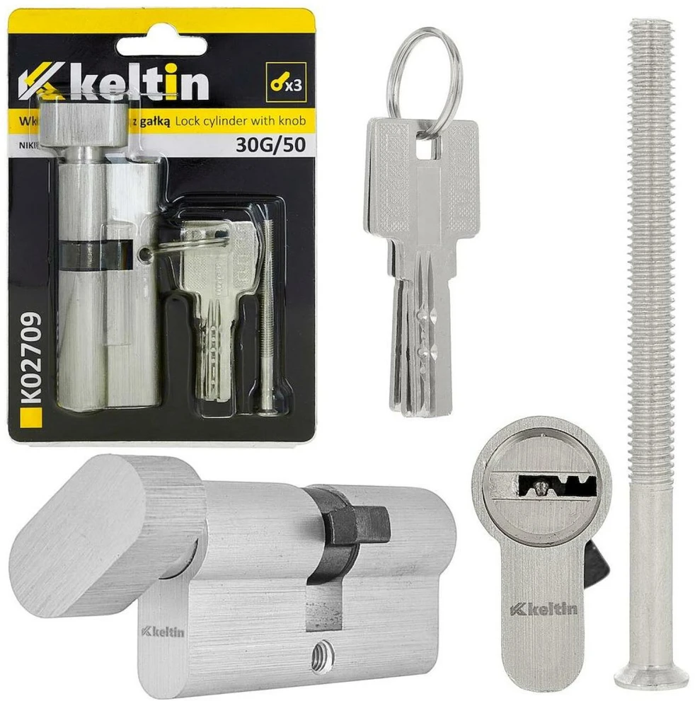 KELTIN spynos įdėklas su rankenėle 30g/50 (nikelio spalvos) (100)