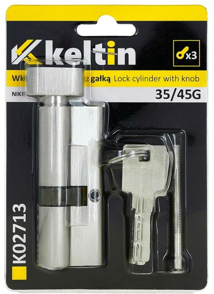 KELTIN spynos įdėklas su rankenėle 35/45g (nikelio spalvos) (100)