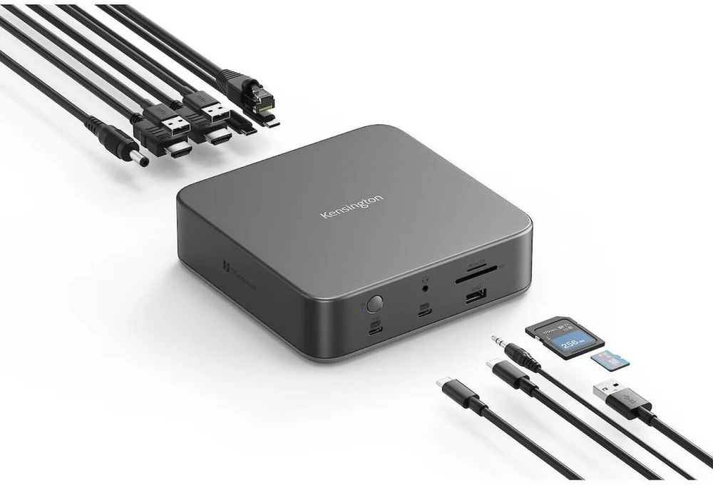 Kensington dokinimo stotis SD5010T5EQ K35231EU, Thunderbolt 5, 140W, 2x HDMI 2.1, 2x USB-C 3.2 Gen2, 1x USB-A 3.2 Gen2
