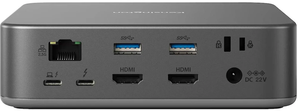 Kensington dokinimo stotis SD5010T5EQ K35231EU, Thunderbolt 5, 140W, 2x HDMI 2.1, 2x USB-C 3.2 Gen2, 1x USB-A 3.2 Gen2