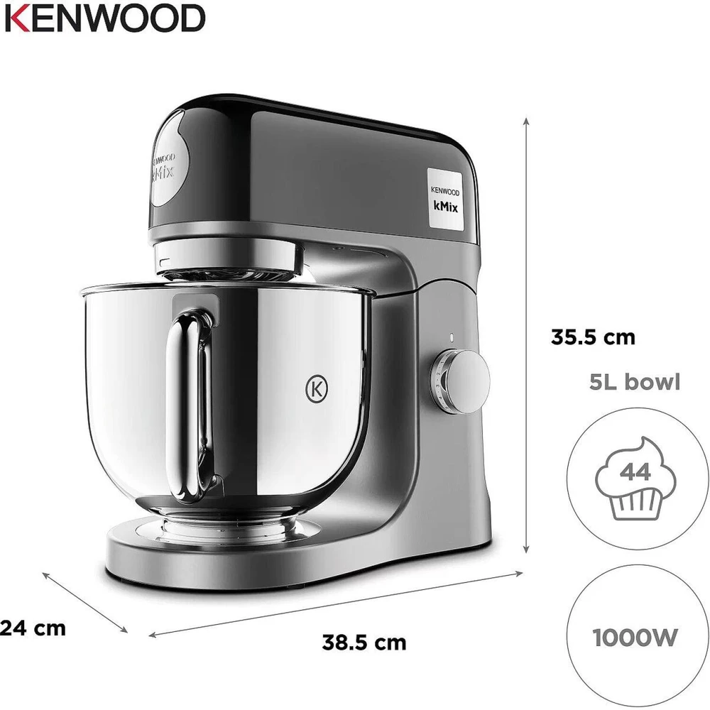 Virtuvinis kombainas Kenwood KMX760CH kMix Special Edition Schwarzer Chrome Küchenmaschine