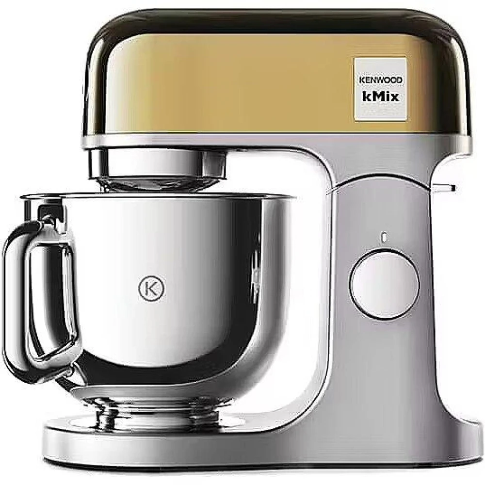 Virtuvinis kombainas Kenwood Virtuvės kombainas KMX760YG 0W20011398, 1000 W, 5 l, 6 greičiai, nerūdijantis plienas, pilka, geltona, blizgus, plakimas