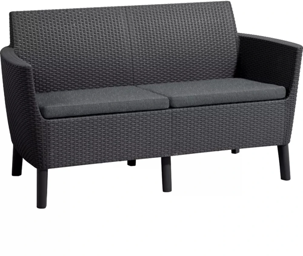 Keter Allibert SALEMO dvigulė sofa - grafito spalvos