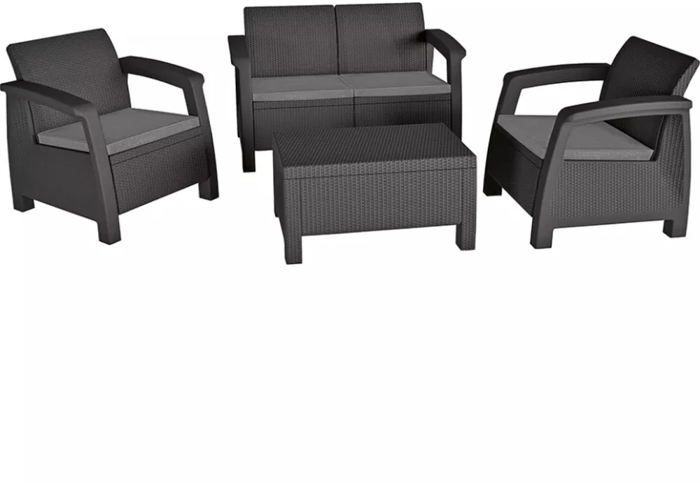 Lauko baldų komplektas Keter Gardena Sodo baldų komplektas Bahamas Set pilkas 7290106930476