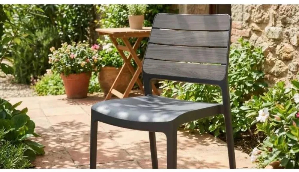 Keter Garden chair Deco Porto light pilka/pilka