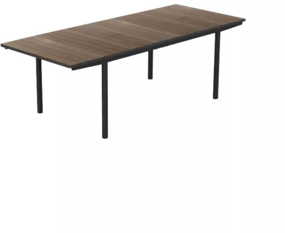 Keter Ištraukiamas sodo stalas Deco Porto Nova Ištraukiamas 160-240 riešutas/juodas