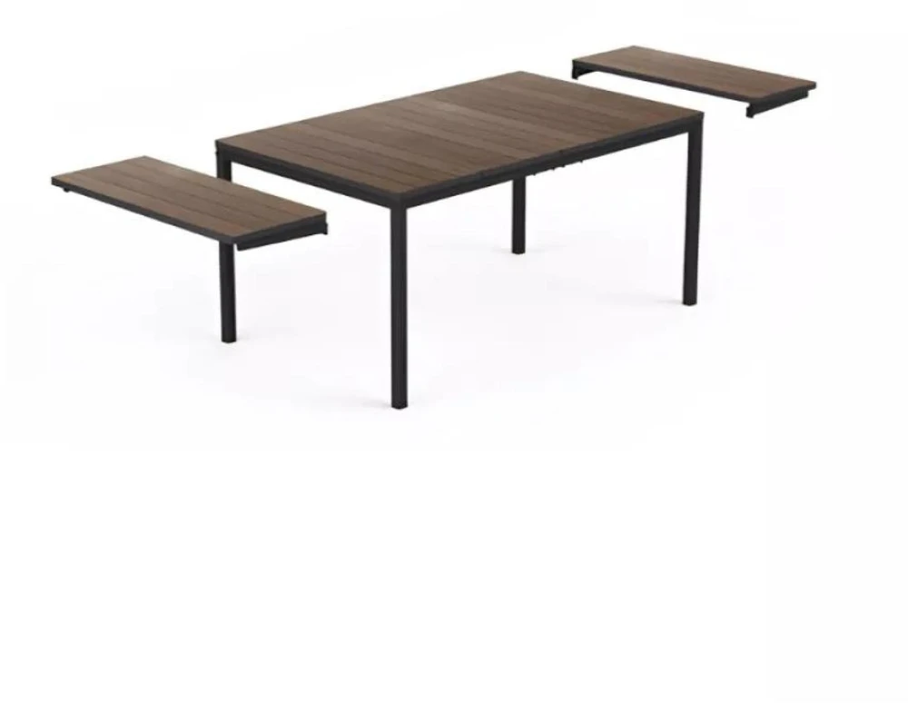 Keter Ištraukiamas sodo stalas Deco Porto Nova Ištraukiamas 160-240 riešutas/juodas