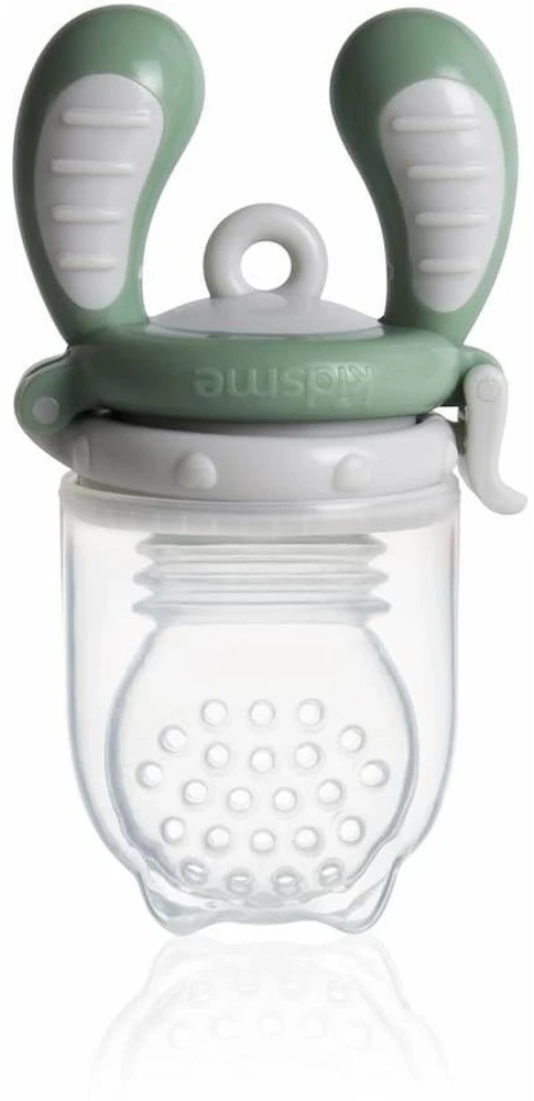 New! Special offer! Kidsme Food Feeder kūdikio maitinimo priemonė kietam maistui (didelė) Pilka nuo 6 mėn. 160337GR