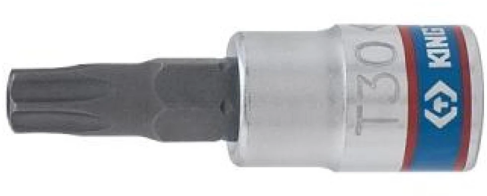 KING TONY NASADKA 1/4" Z KOŃCÓWKĄ TORX Z OTWOREM T30 x 37mm