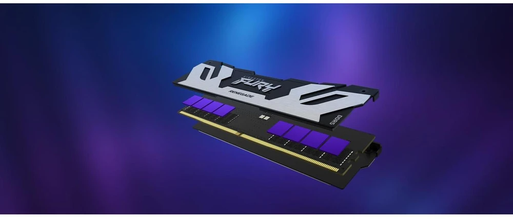RAM Kingston KF564C32RSK2-96 96GB 6400MT/s DDR5 CL32 DIMM (Kit of 2) FURY Renegade Sidabrinis XMP | Kingstonas