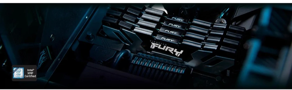 RAM Kingston KF564C32RSK2-96 96GB 6400MT/s DDR5 CL32 DIMM (Kit of 2) FURY Renegade Sidabrinis XMP | Kingstonas
