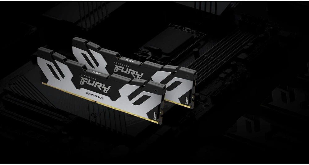RAM Kingston KF564C32RSK2-96 96GB 6400MT/s DDR5 CL32 DIMM (Kit of 2) FURY Renegade Sidabrinis XMP | Kingstonas