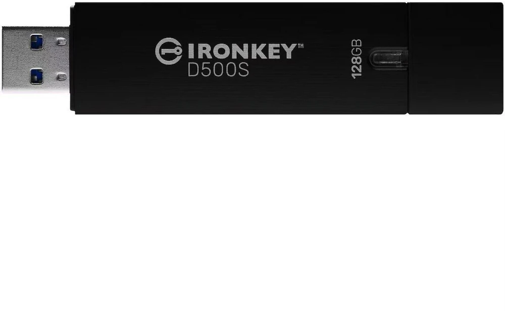 Kingston IronKey D500S 128GB FIPS 140-3 3 lygis 256 bitų