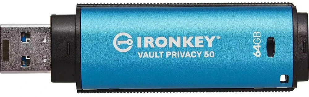 Kingston IronKey Vault Privacy 50 64GB USB 3.0 256bit AES Encrypted