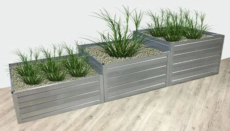 KLASIKA GREENHOUSE Modulinė pakelta lysvė KLASIKA GARDEN "Laiptai" - Cinkuota
