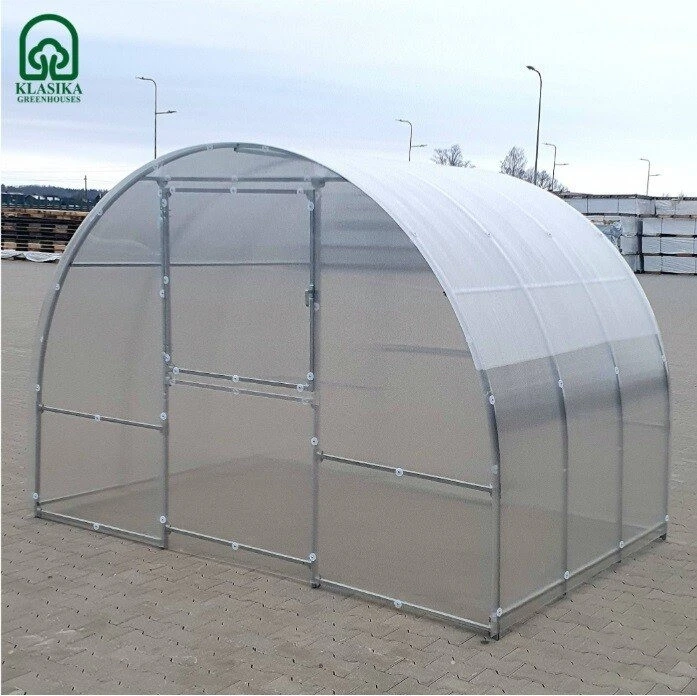KLASIKA GREENHOUSE Meistro Kodas Šiltnamis KLASIKA EASY arkinis šiltnamis 3x6 m (18m2) 6mm danga