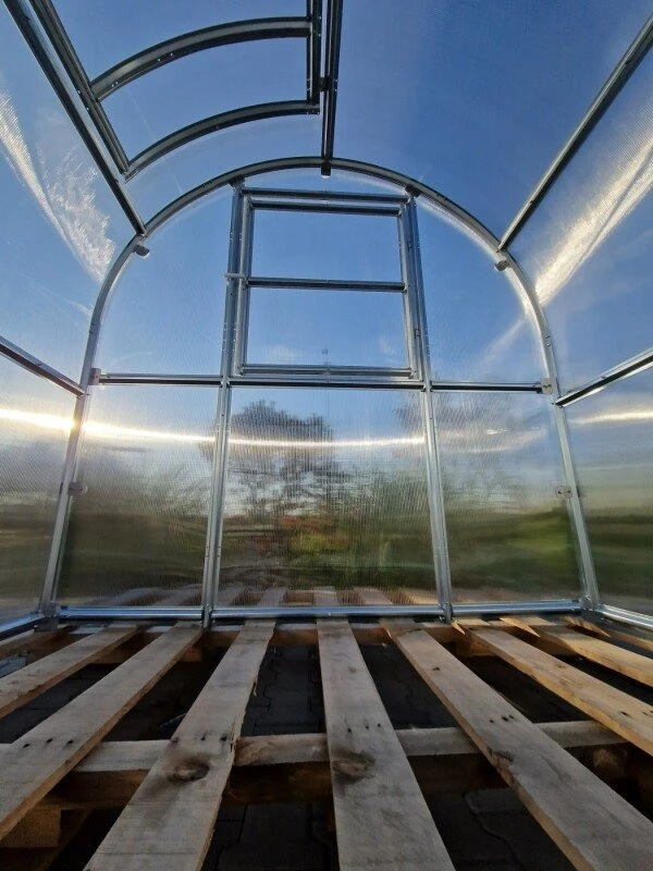 Klasika Greenhouses Šiltnamis KLASIKA Slim - 6 mm storio kanalinis polikarbonatas - 2 x 2 m (4 m²)