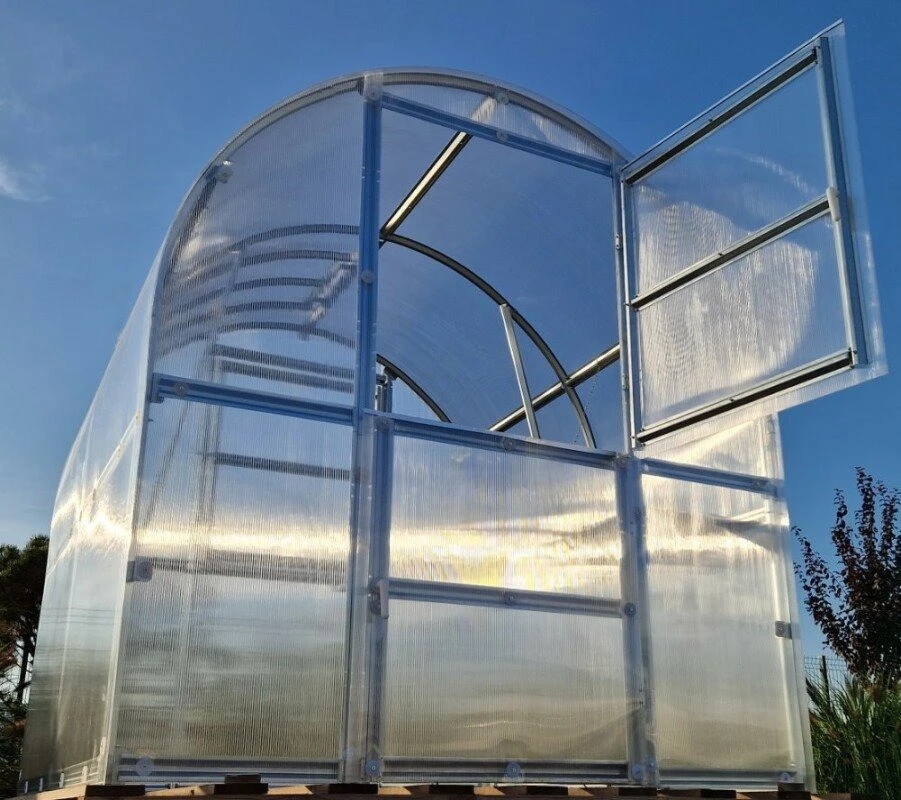 Klasika Greenhouses Šiltnamis KLASIKA Slim - 4 mm storio kanalinis polikarbonatas - 2 x 2 m (4 m²)