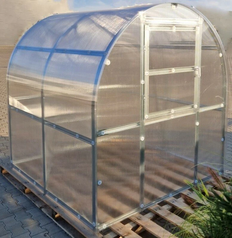 Klasika Greenhouses Šiltnamis KLASIKA Slim - 6 mm storio kanalinis polikarbonatas - 2 x 2 m (4 m²)