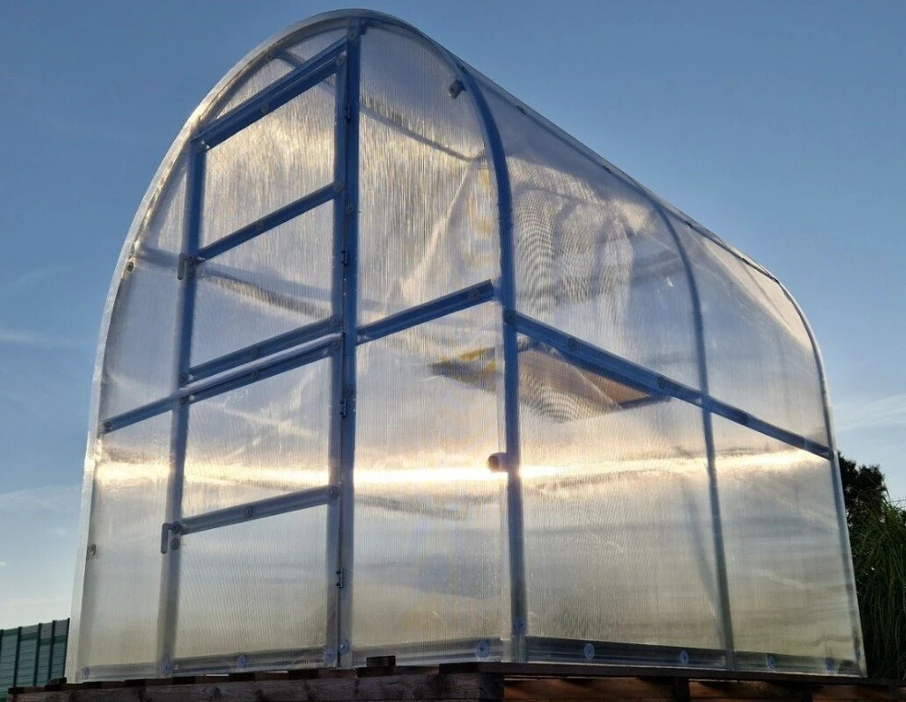 Klasika Greenhouses Šiltnamis KLASIKA Slim - 4 mm storio kanalinis polikarbonatas - 2 x 2 m (4 m²)