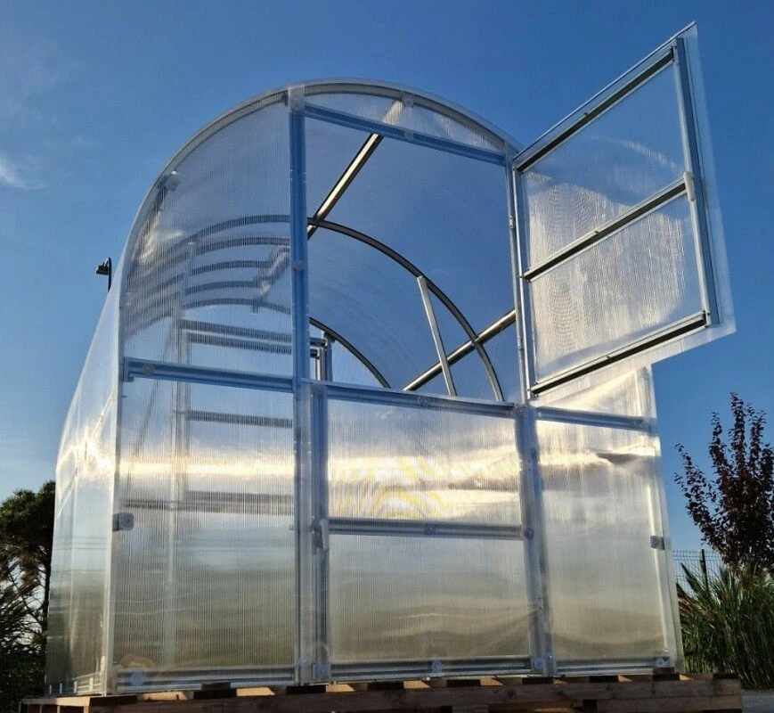Klasika Greenhouses Šiltnamis KLASIKA Slim - 6 mm storio kanalinis polikarbonatas - 2 x 2 m (4 m²)